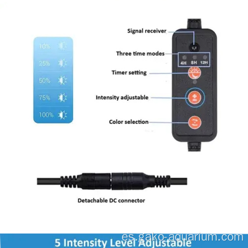 Luz LED LED con temporizador para acuario